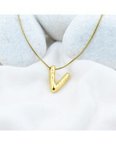 Bold ‘V’ Initial Pendant