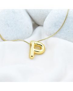 Bold ‘P’ Initial Pendant
