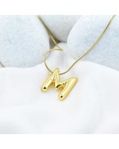 Bold ‘M’ Initial Pendant