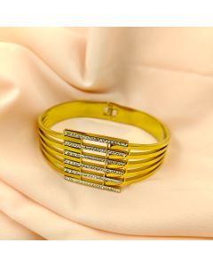 Luxe Grid Statement Bangle 