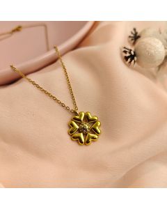 Lucky Heart Clover Necklace