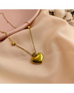 Golden Heartbeat Necklace