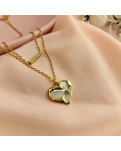Radiant Heart Duo Necklace
