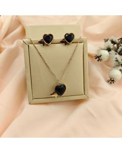 Dark Heart Pendant Set