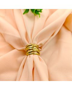 Wave-Tiered Statement Ring