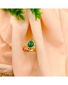 Emerald Orb Ring