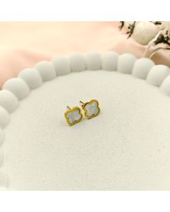 Quiet Grace Clover Earrings