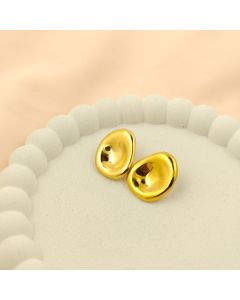 The Gilded Pebble Earrings