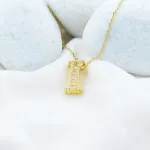Dazzling Initial I Necklace – Anti Tarnish Gold Plated