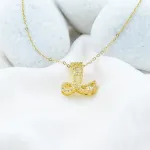Dazzling Initial L Necklace – Anti Tarnish Gold Plated