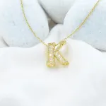 Dazzling Initial K Necklace – Anti Tarnish Gold Plated