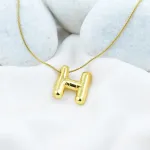 Bold H Initial Pendant – Anti Tarnish Gold Plated
