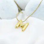 Bold M Initial Pendant – Anti Tarnish Gold Plated