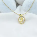 Rose Cameo Pendant – Anti Tarnish Gold Plated