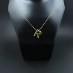 Bold R Initial Pendant – Anti Tarnish Gold Plated