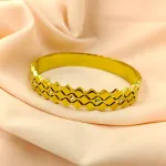 ZigZag Spark Bangle – Anti Tarnish Gold Plated