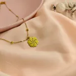 Golden Blossom Necklace – Anti Tarnish Gold Plated