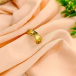 Delicate Heart Row Ring – Anti Tarnish Gold Plated