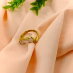 Mother of Pearl Ring – Anti Tarnish Gold Plated