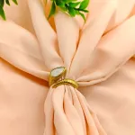 Pearly Teardrop Ring – Anti Tarnish Gold Plated