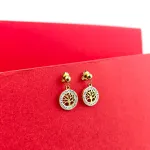 Tree of Life Crystal Earrings – Anti Tarnish Gold Plated