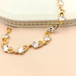 Radiant Heart Bracelet  – Anti Tarnish Gold Plated