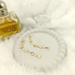 Crystal Butterfly Long Drop Earrings – Anti Tarnish Gold Plated