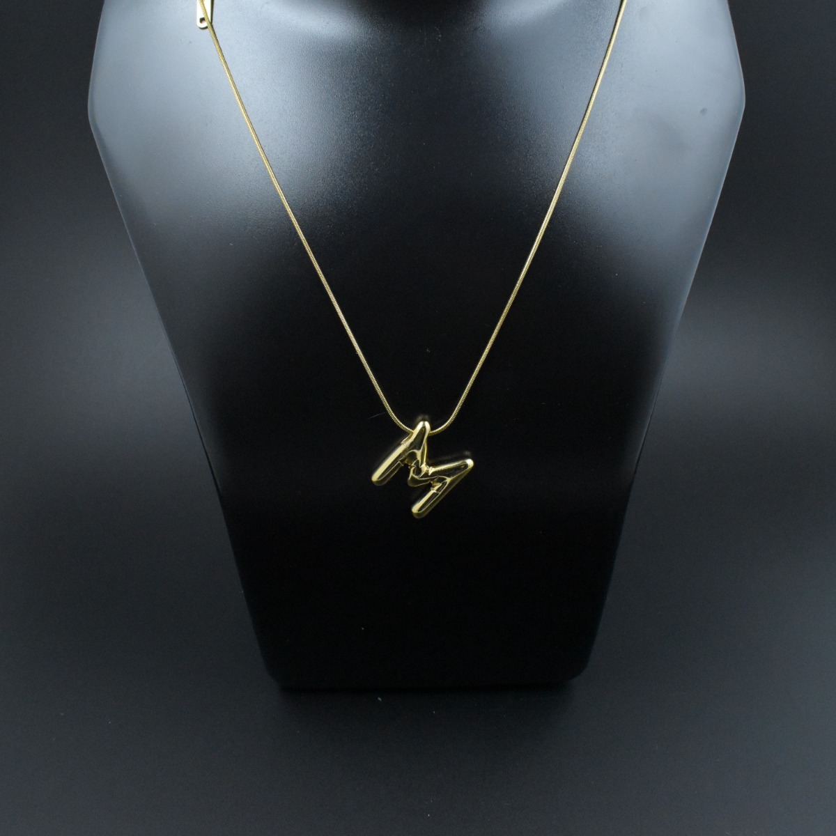 Bold ‘M’ Initial Pendant - Hover
