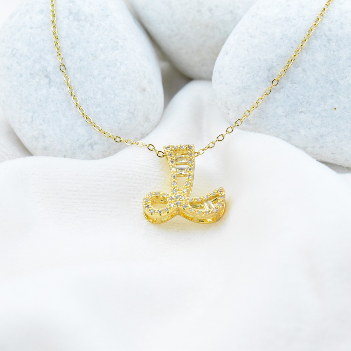 Dazzling Initial 'L' Necklace