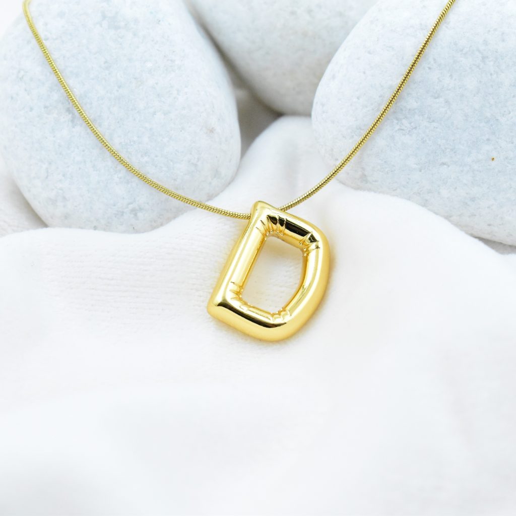 Bold ‘D’ Initial Pendant