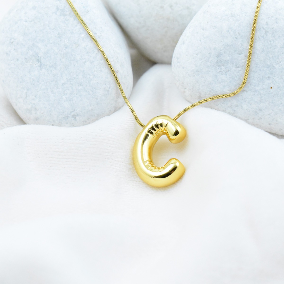 Bold ‘C’ Initial Pendant