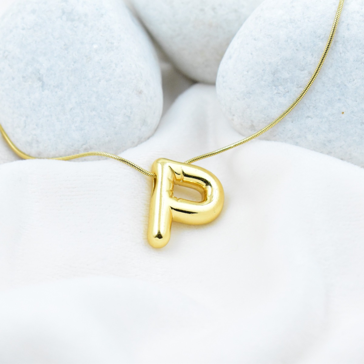 Bold ‘P’ Initial Pendant