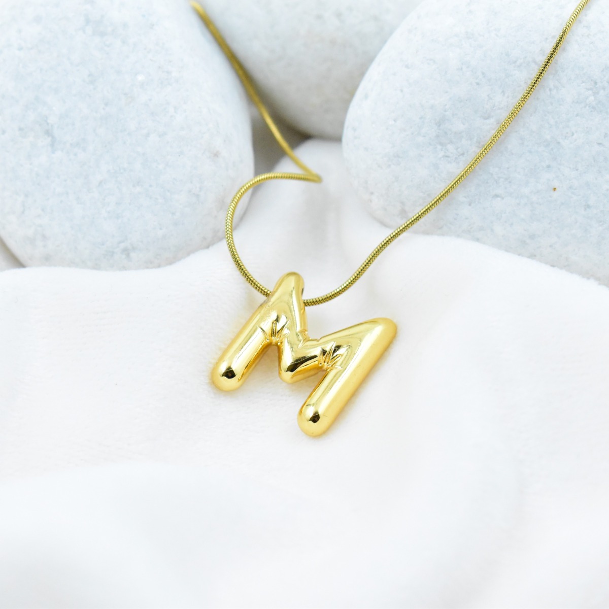 Bold ‘M’ Initial Pendant