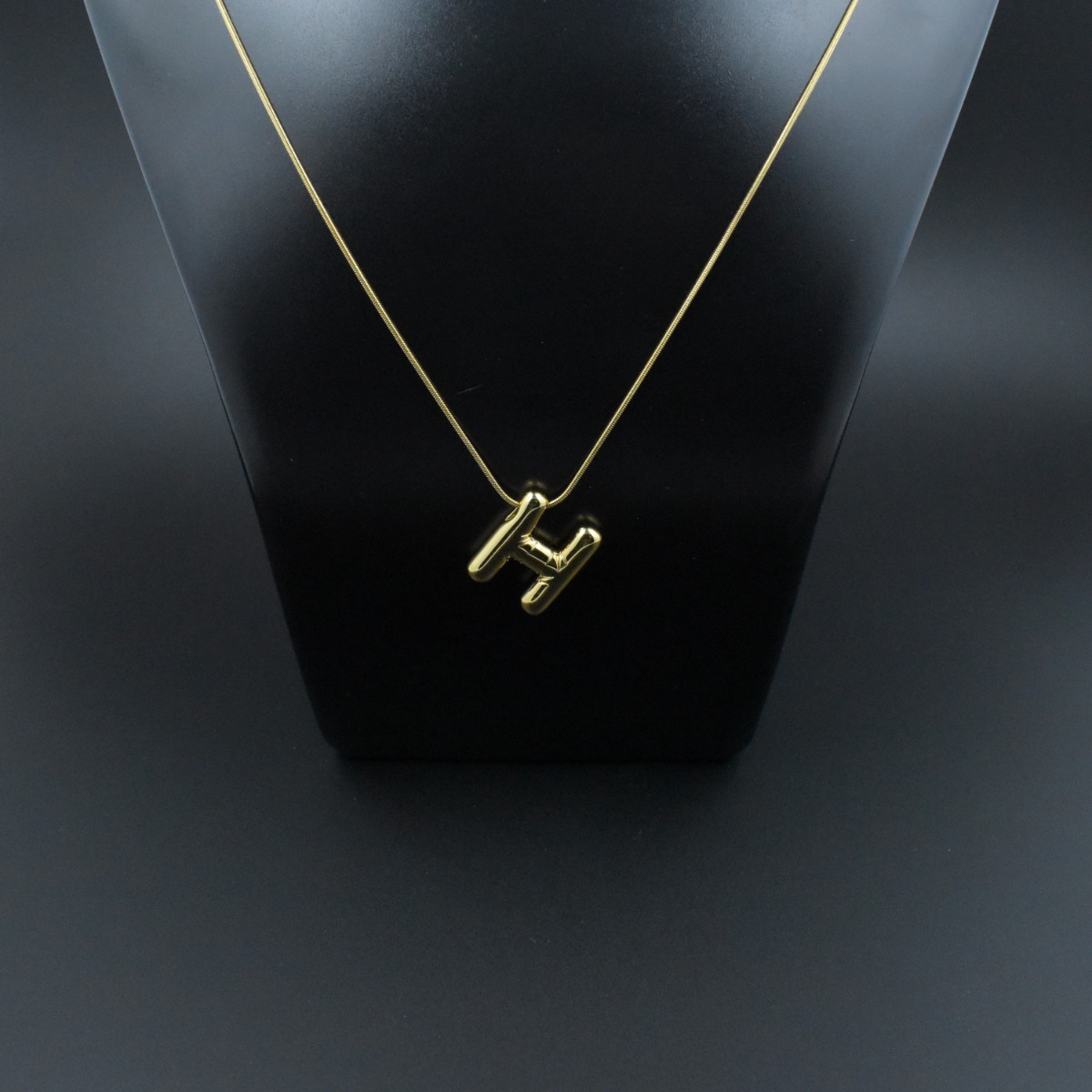 Bold ‘H’ Initial Pendant - Hover