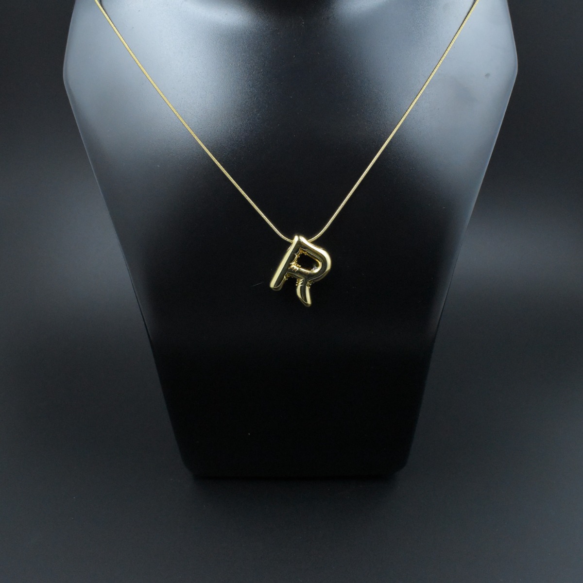 Bold ‘R’ Initial Pendant - Hover
