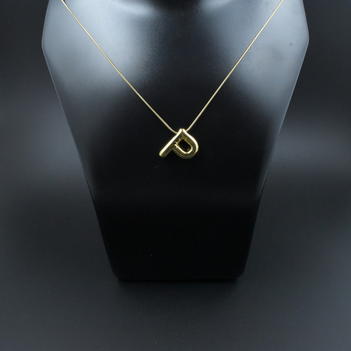 Bold ‘P’ Initial Pendant - Hover
