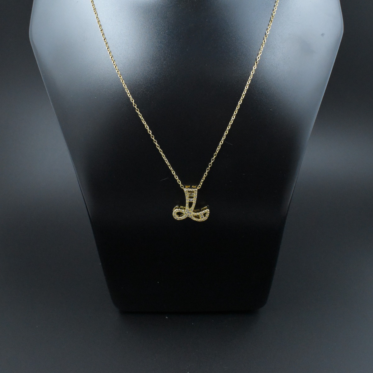 Dazzling Initial 'L' Necklace - Hover