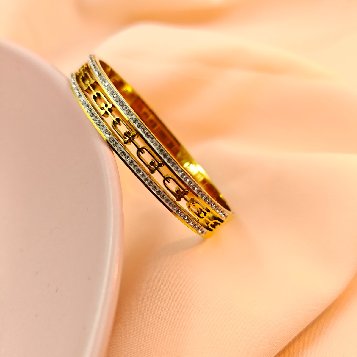 Strength Woven Bangle - Hover