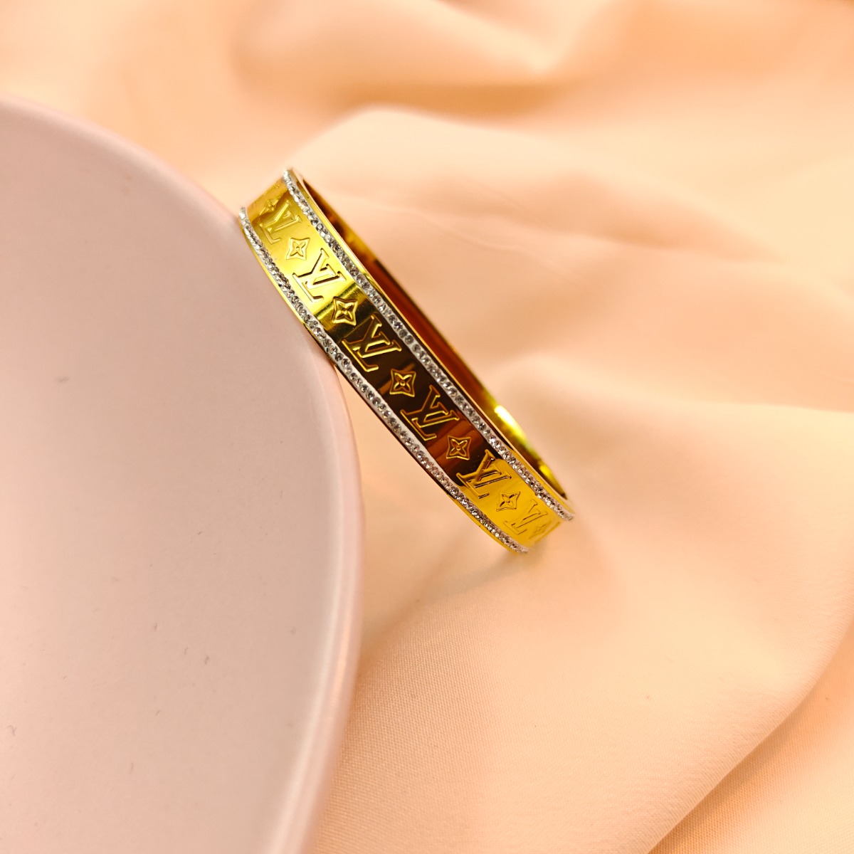 Geometric Grace Bangle - Hover