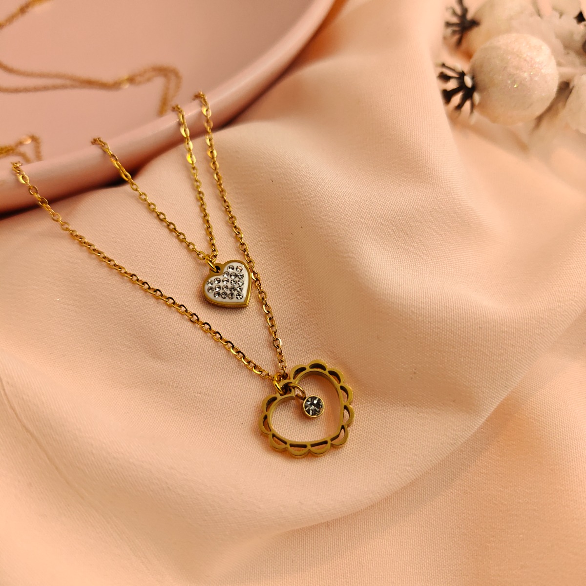 Layered Love Heart Necklace