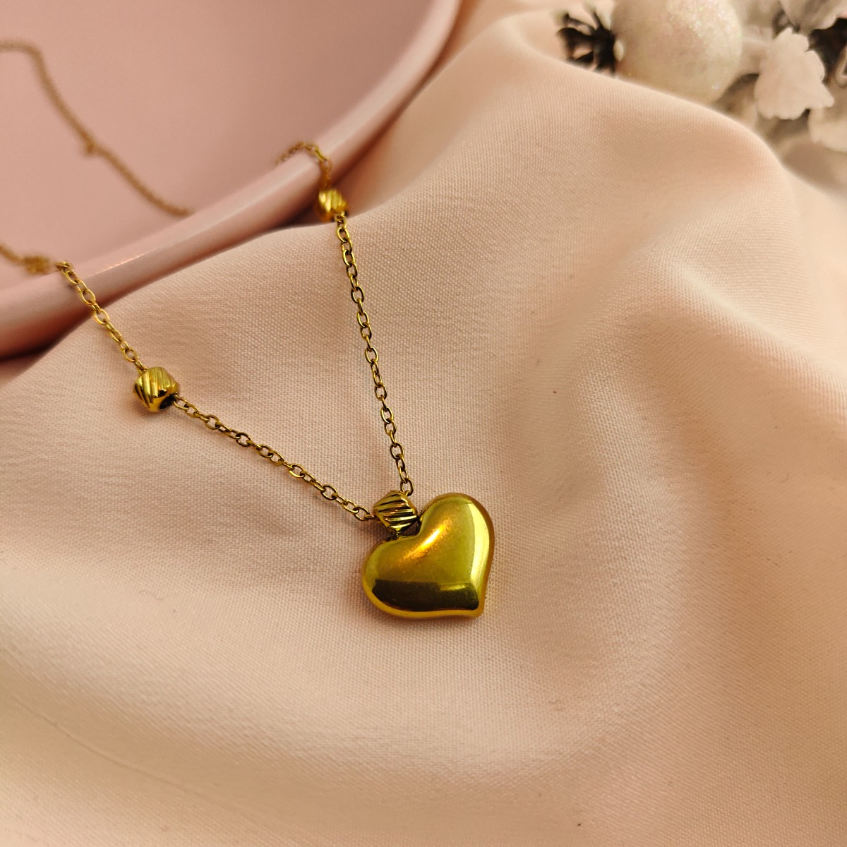 Golden Heartbeat Necklace