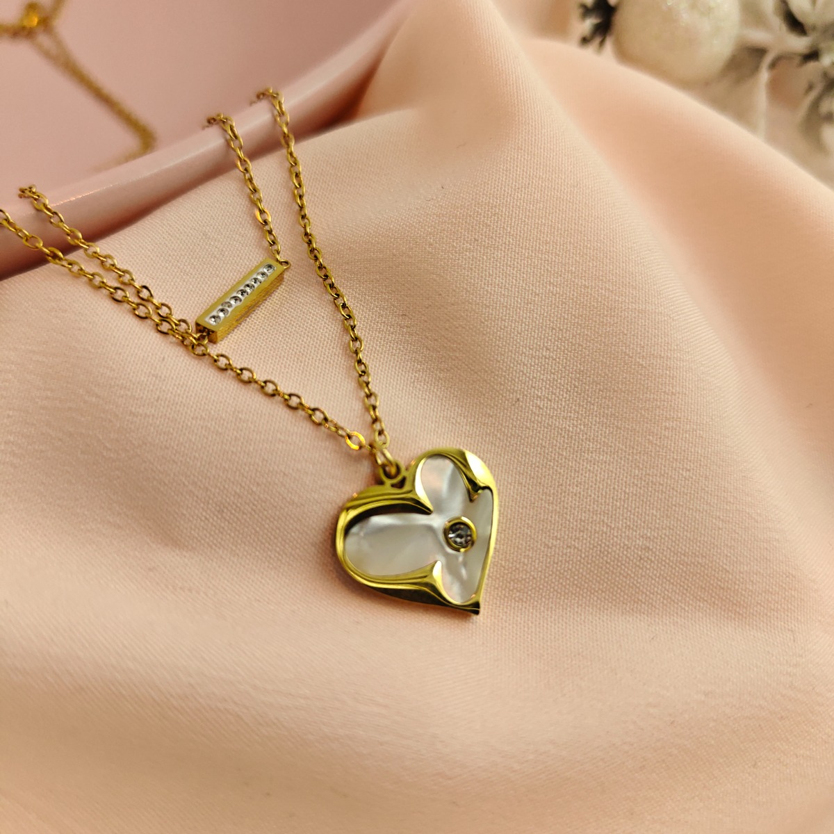 Radiant Heart Duo Necklace