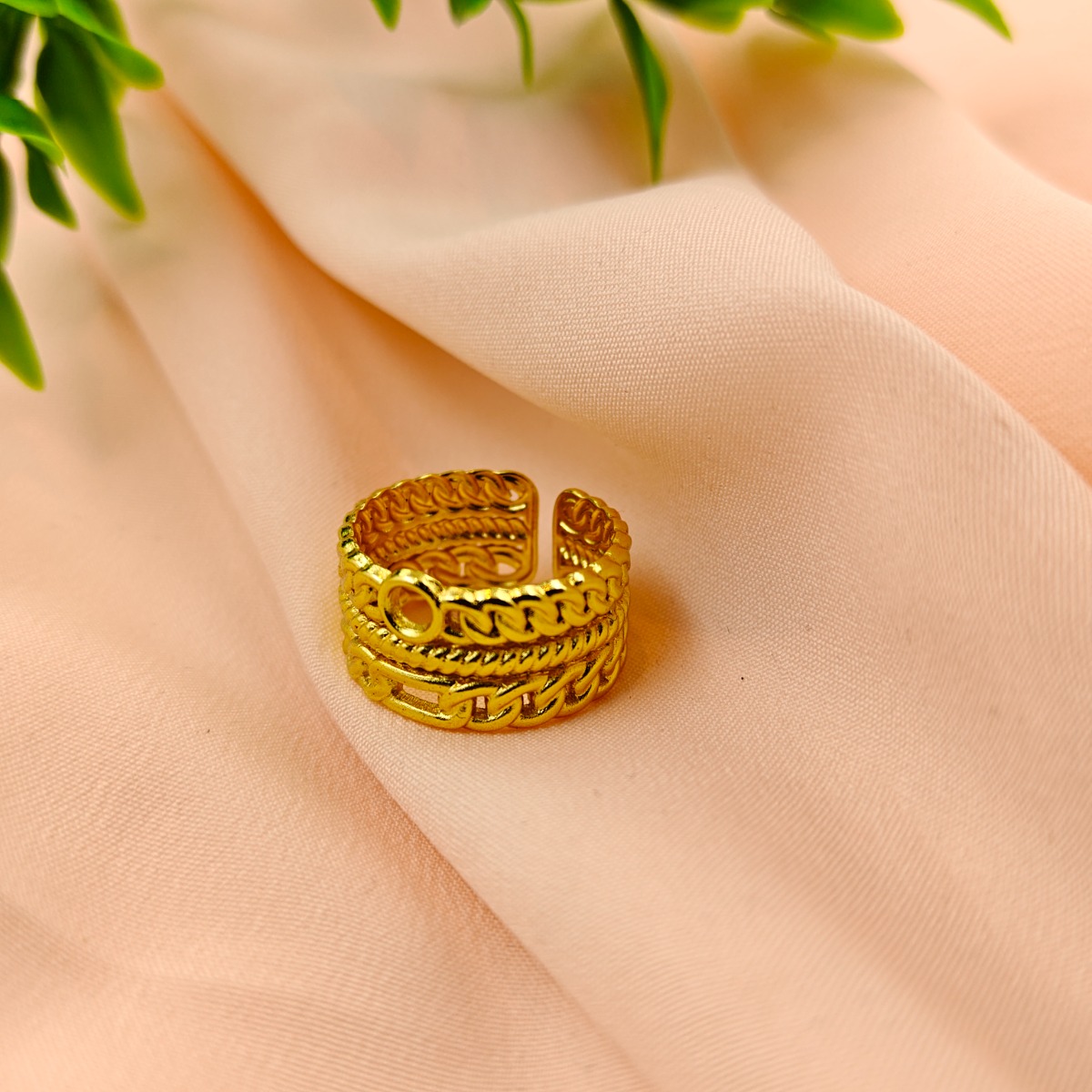 Interlocking Layers Ring  - Hover