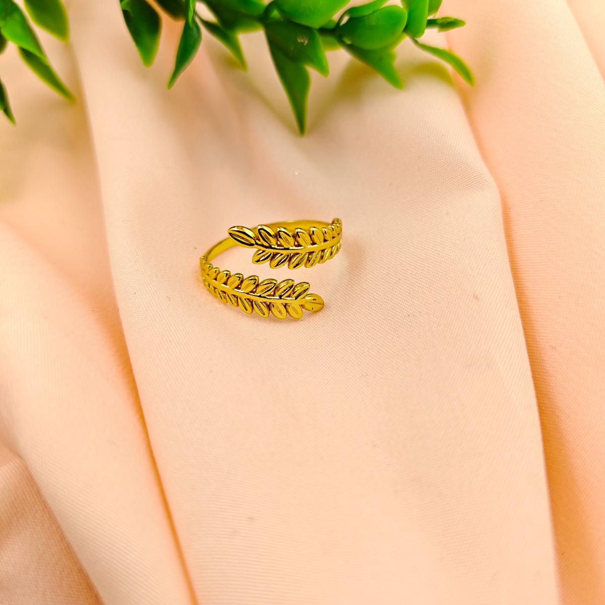 Olive Branch Serenity Ring - Hover