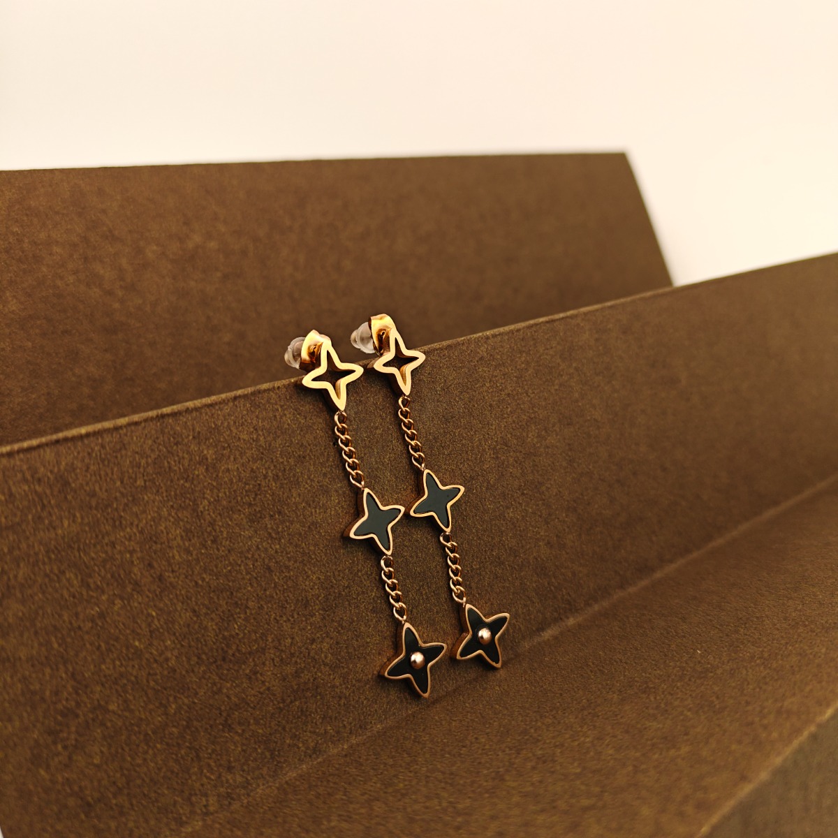 Black Clover Dangle Earrings