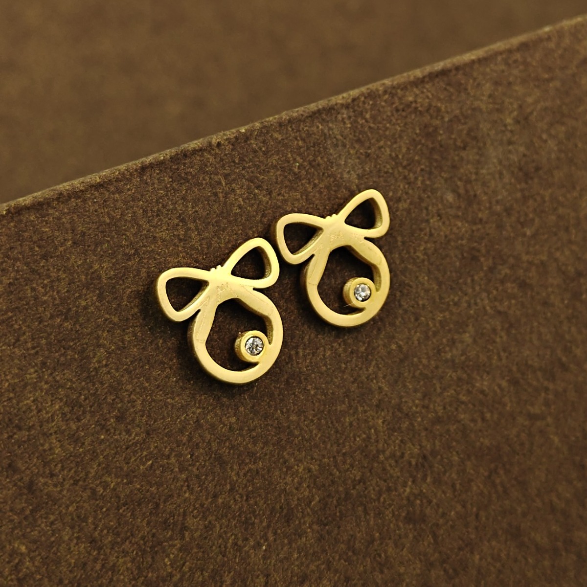 Petite Bow Studs - Hover