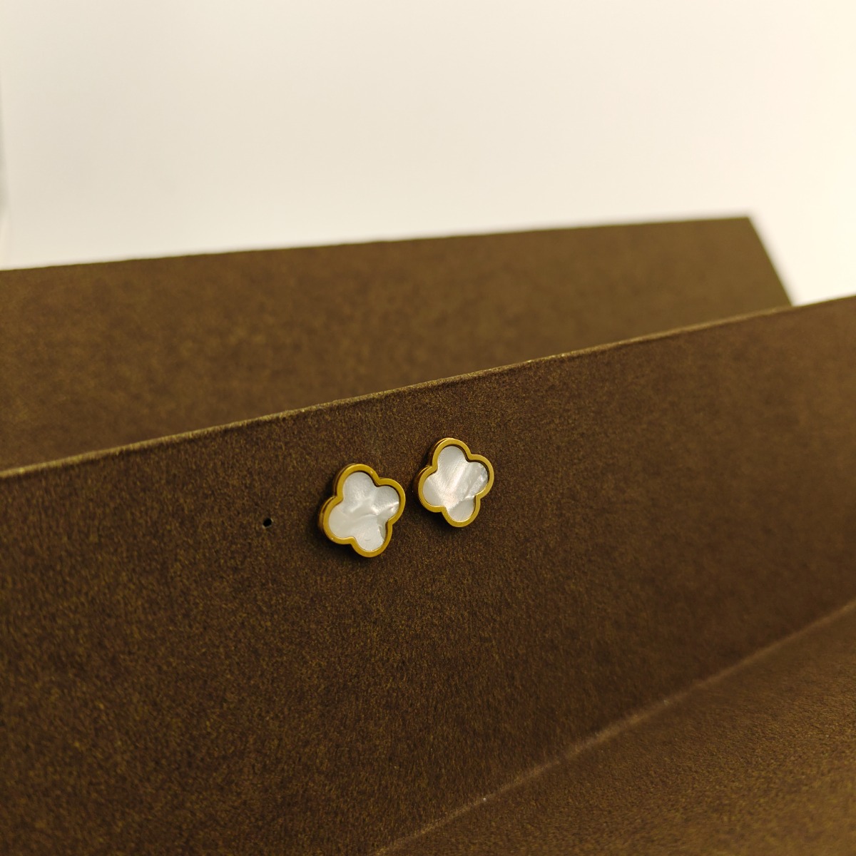 Quiet Grace Clover Earrings - Hover