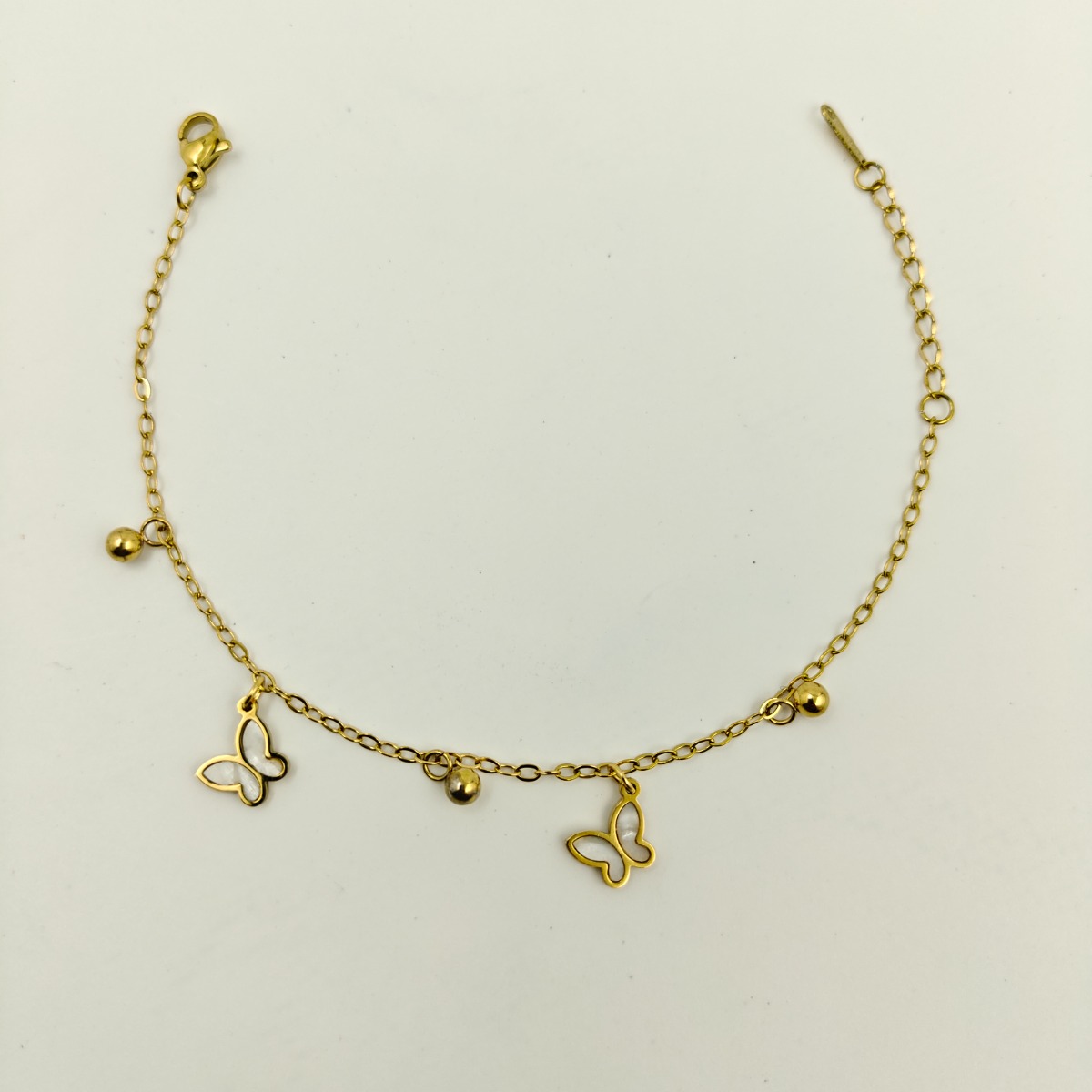 Golden Butterfly Bracelet - Hover