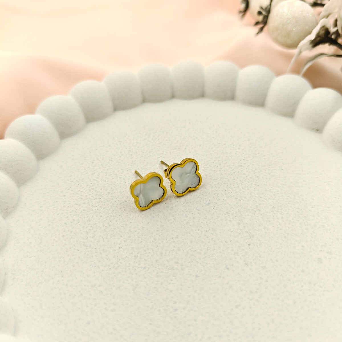 Quiet Grace Clover Earrings