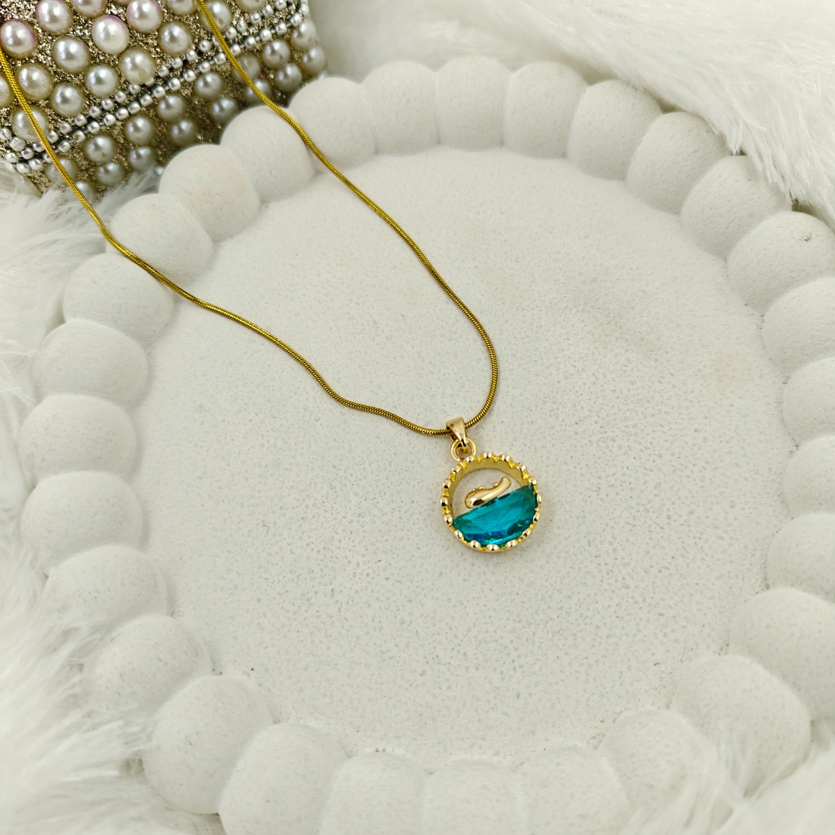 Serene Ocean Wave Pendant